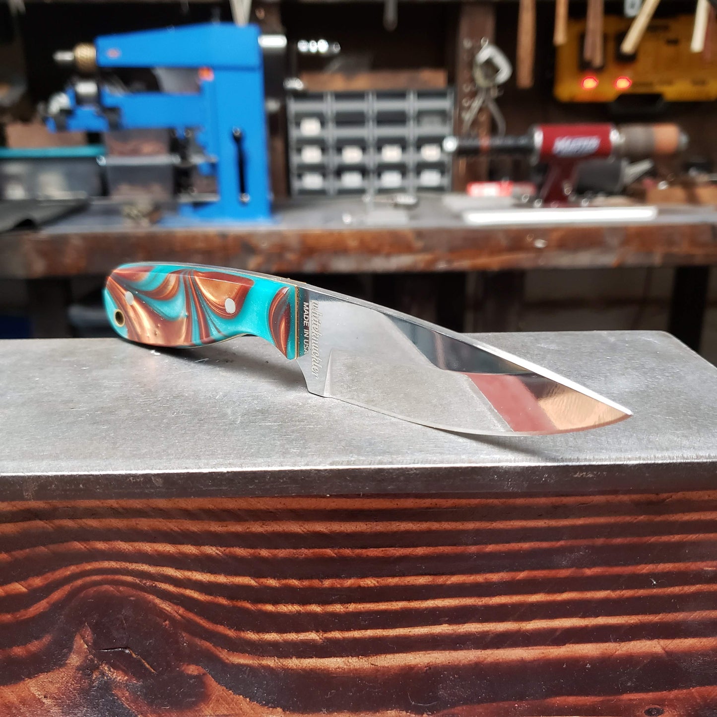 Custom M3 - Copper & Teal 154CM Stainless