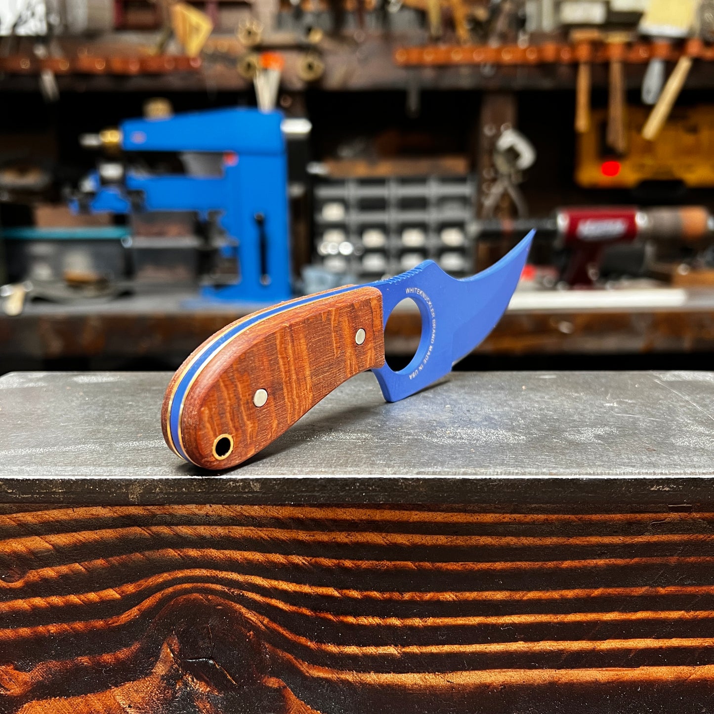 Custom C7 - Leopardwood & Blue Cerakote