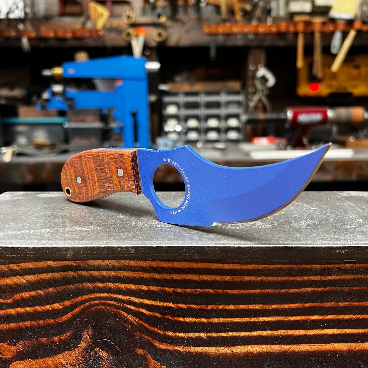 Custom C7 - Leopardwood & Blue Cerakote