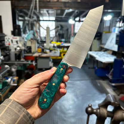 Custom Chef Knife - Aqua