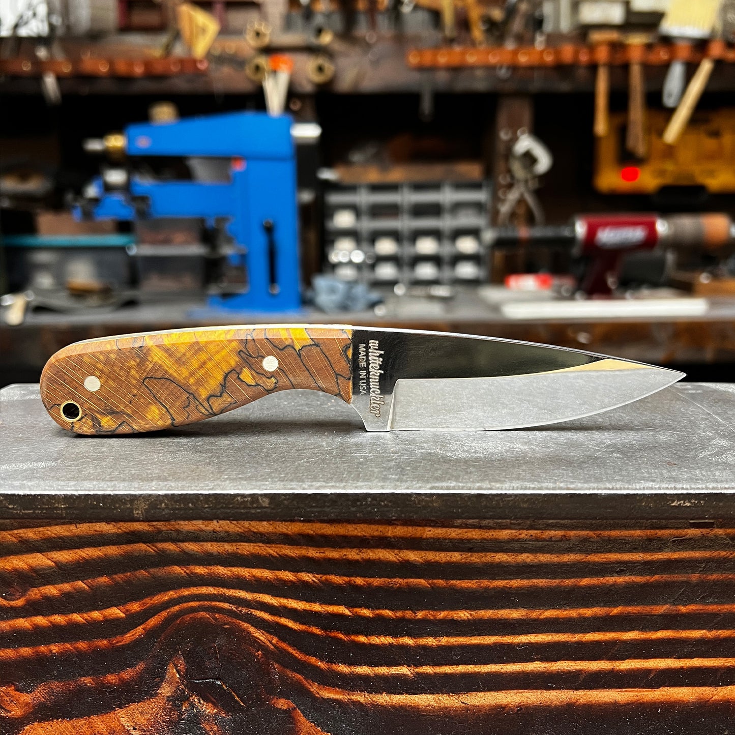 Custom M3 - Orange Spalted Beech & Mirror Polished