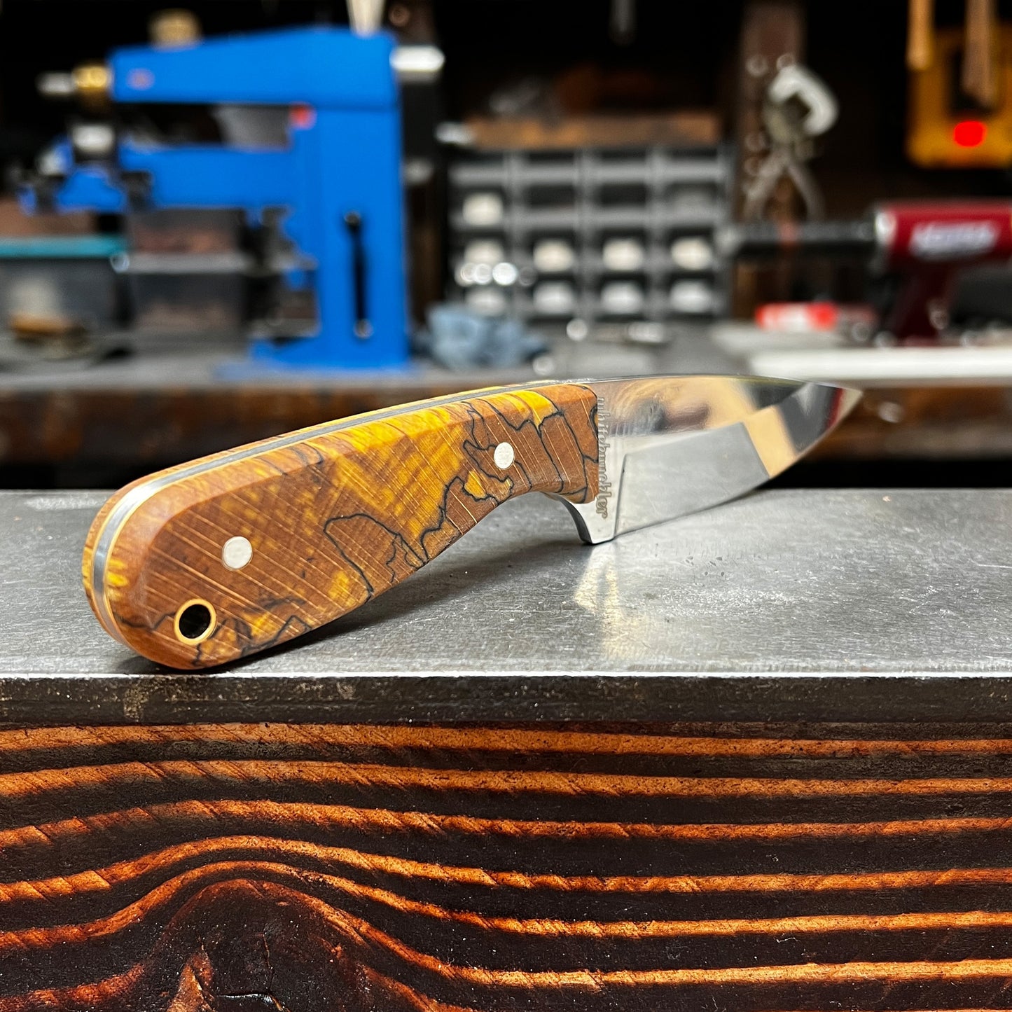 Custom M3 - Orange Spalted Beech & Mirror Polished