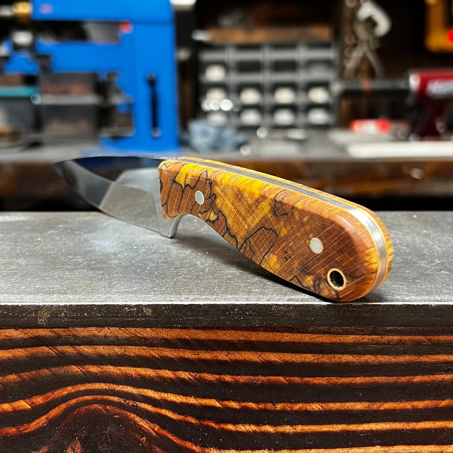 Custom M3 - Orange Spalted Beech & Mirror Polished