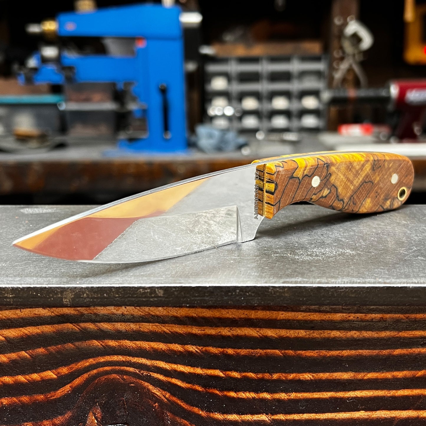 Custom M3 - Orange Spalted Beech & Mirror Polished