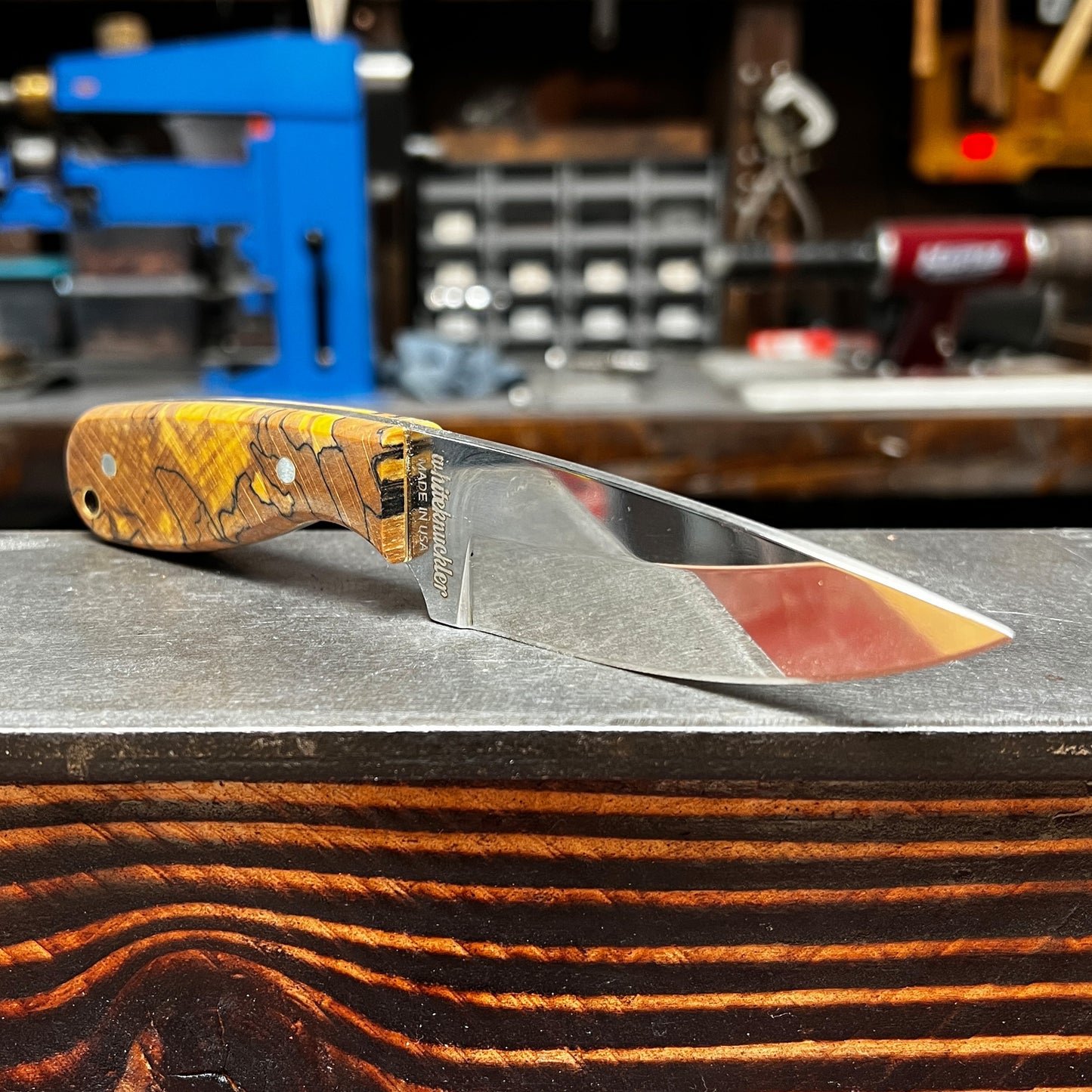 Custom M3 - Orange Spalted Beech & Mirror Polished