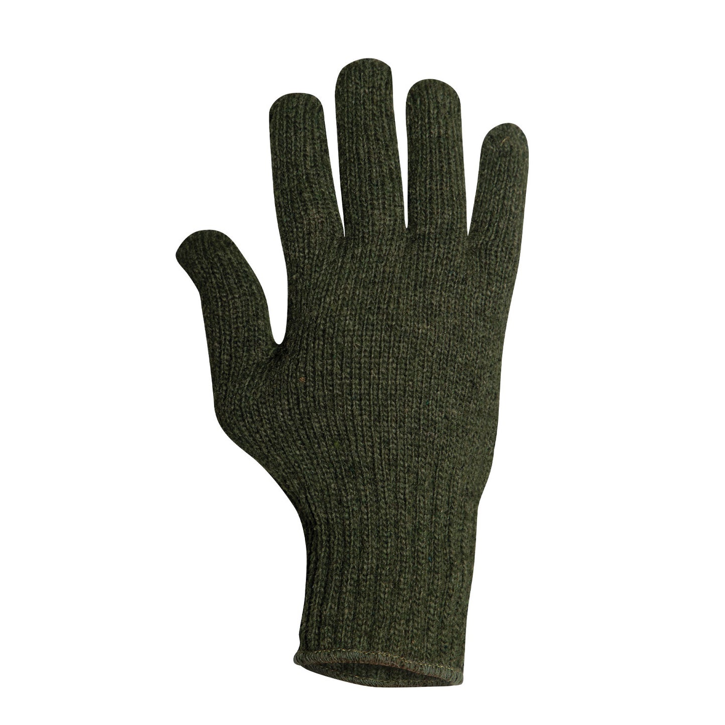 Wool - O.D. Green Knit Gloves