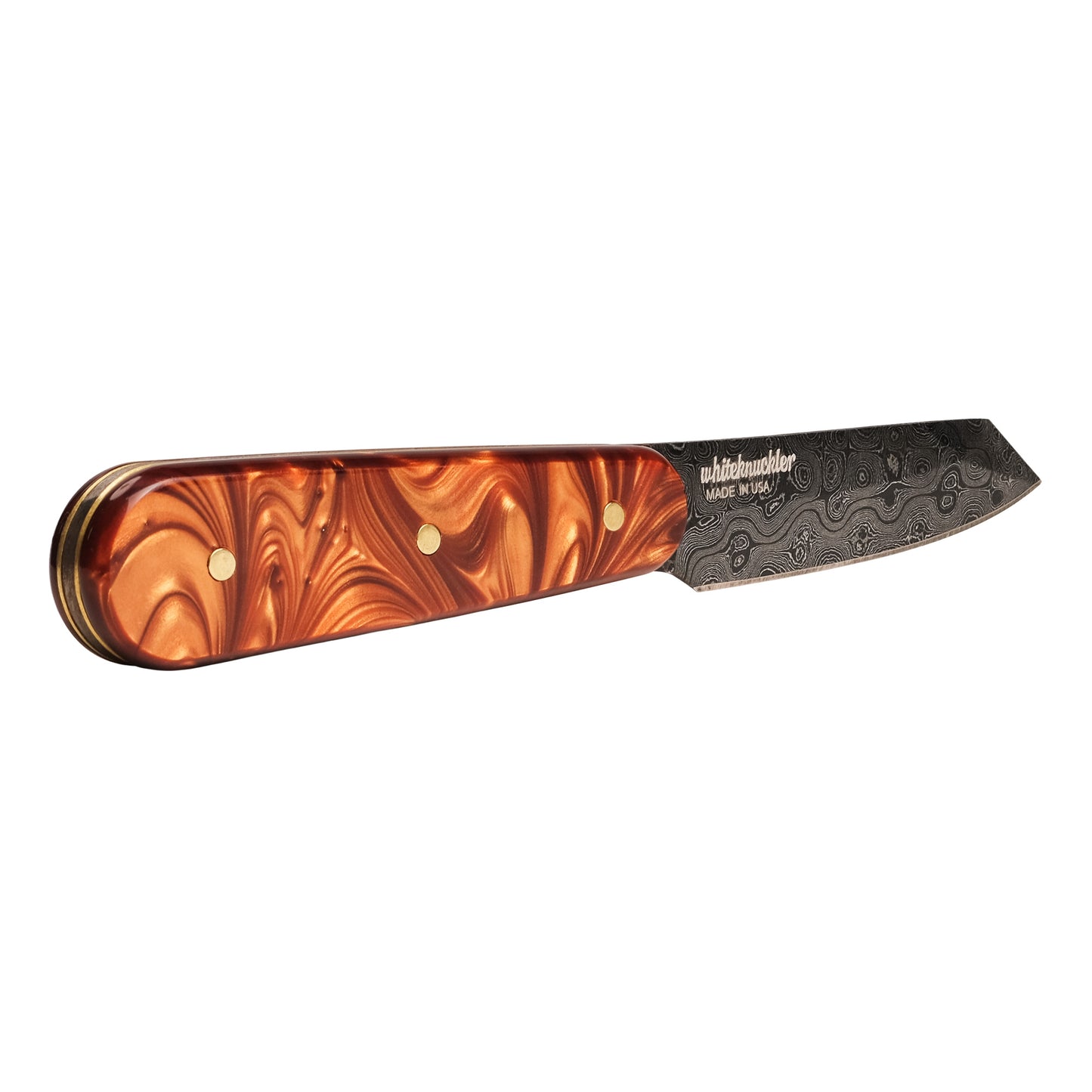 Copper Pearl Knife Set - Damascus