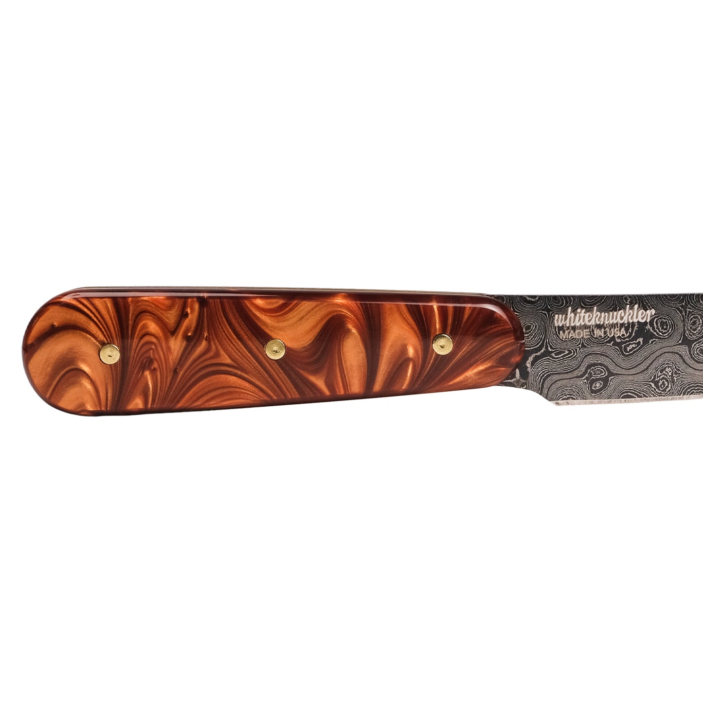 Copper Pearl Knife Set - Damascus