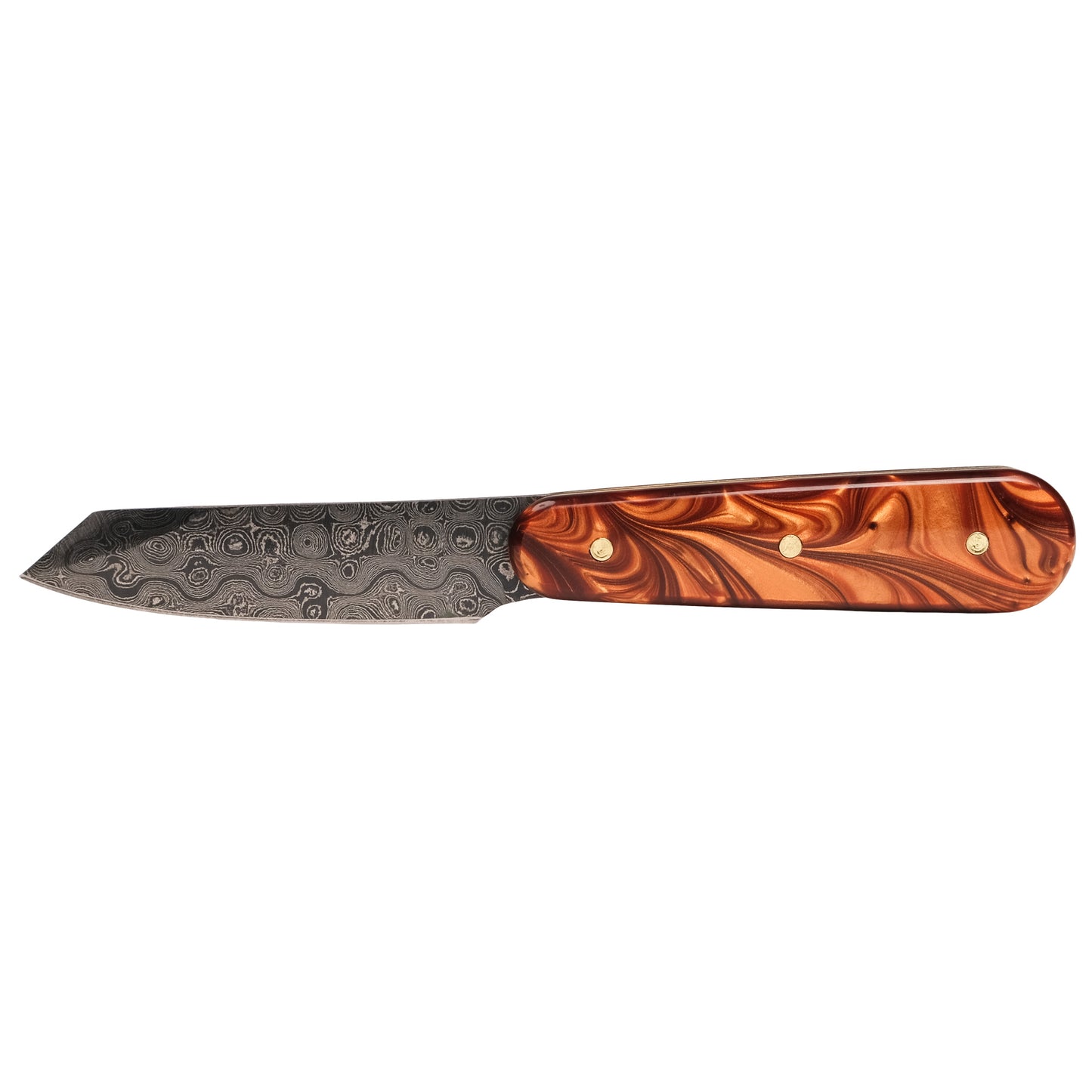 Copper Pearl Knife Set - Damascus