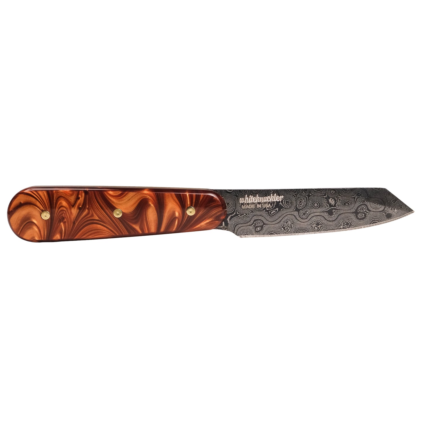 Copper Pearl Knife Set - Damascus