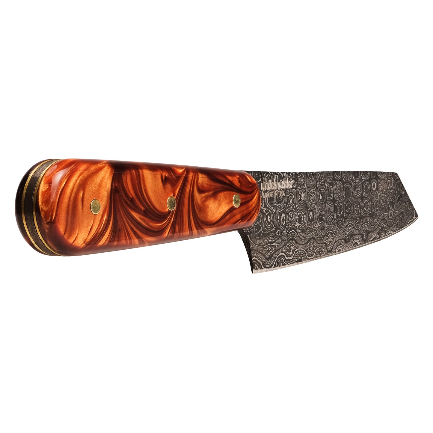 Copper Pearl Knife Set - Damascus