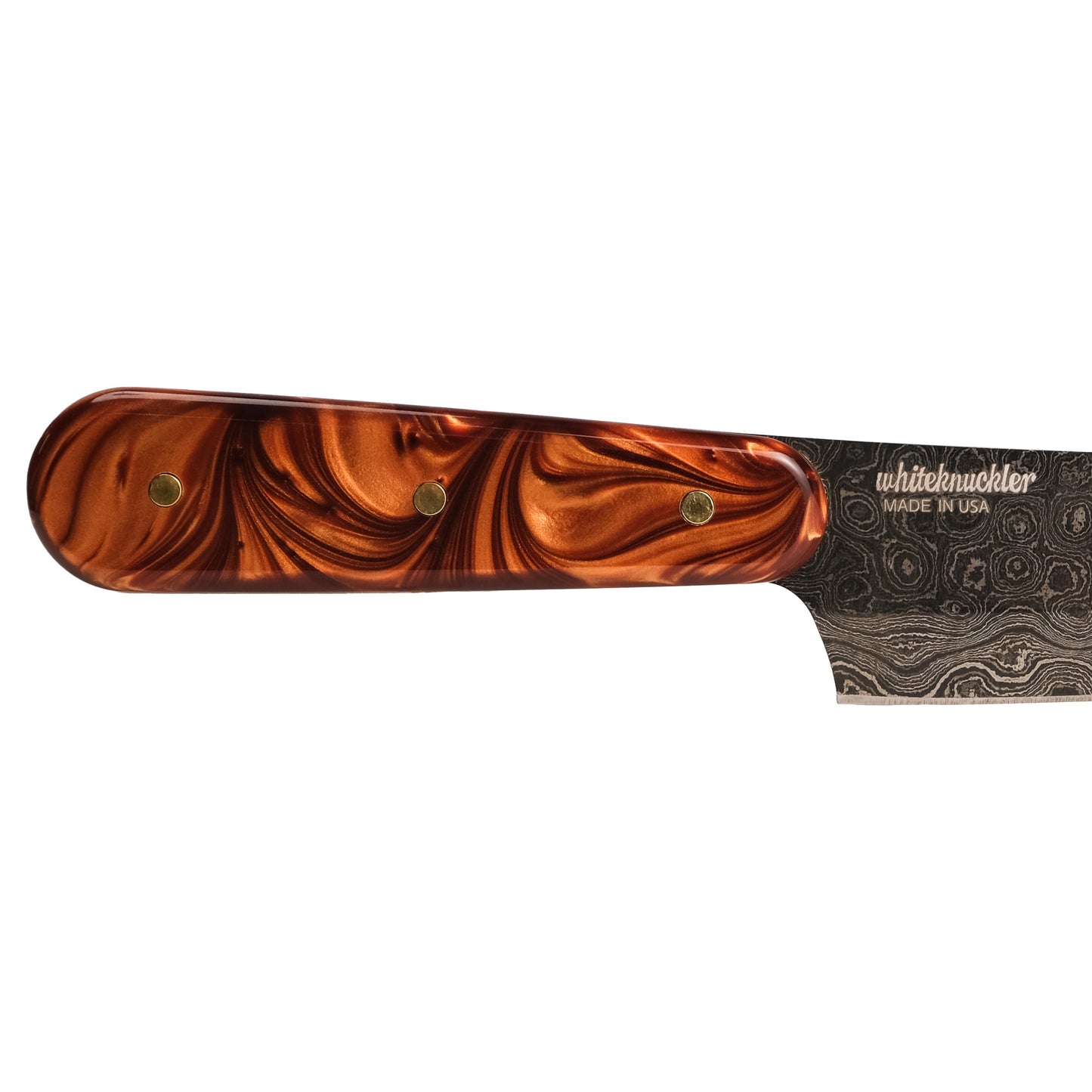 Copper Pearl Knife Set - Damascus