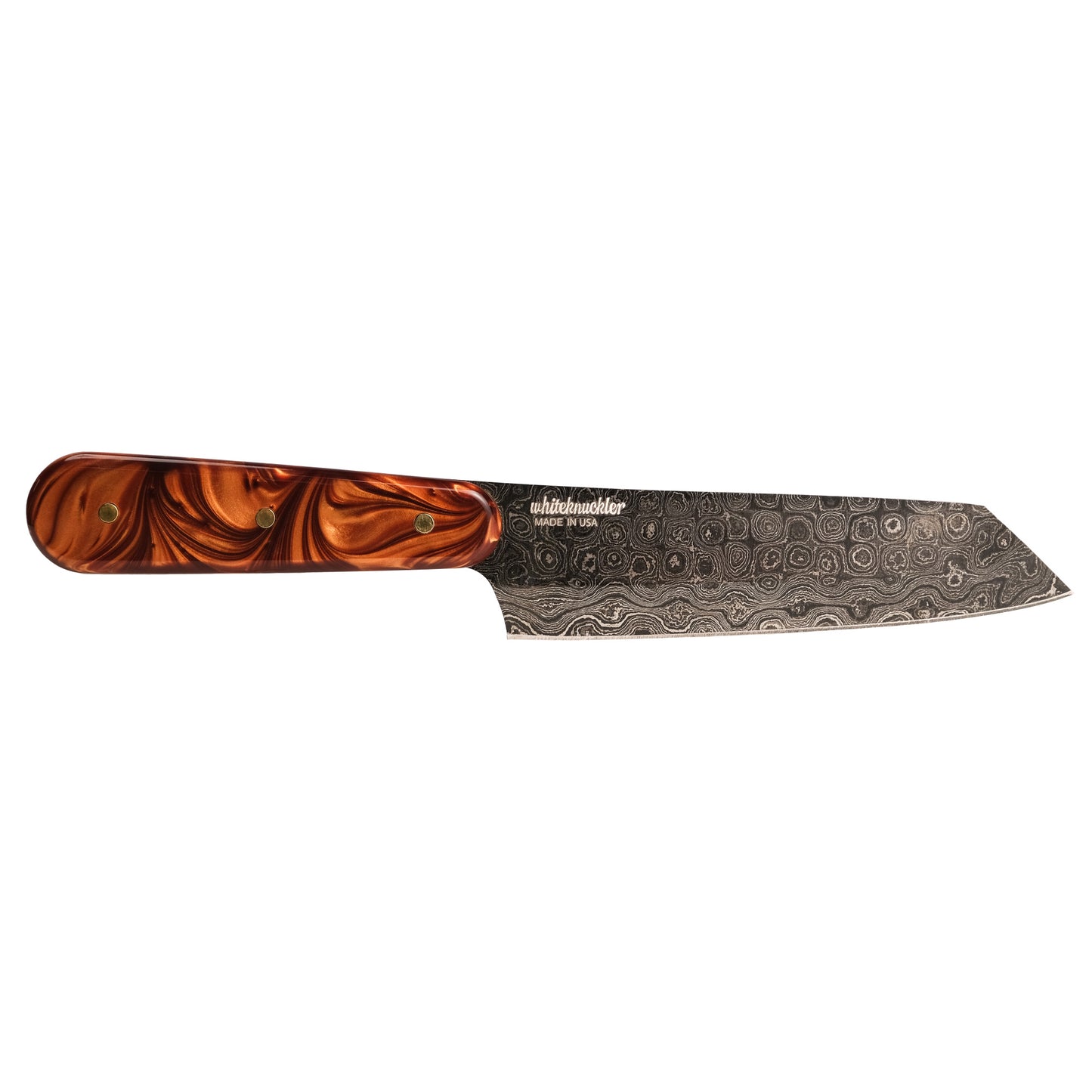 Copper Pearl Knife Set - Damascus