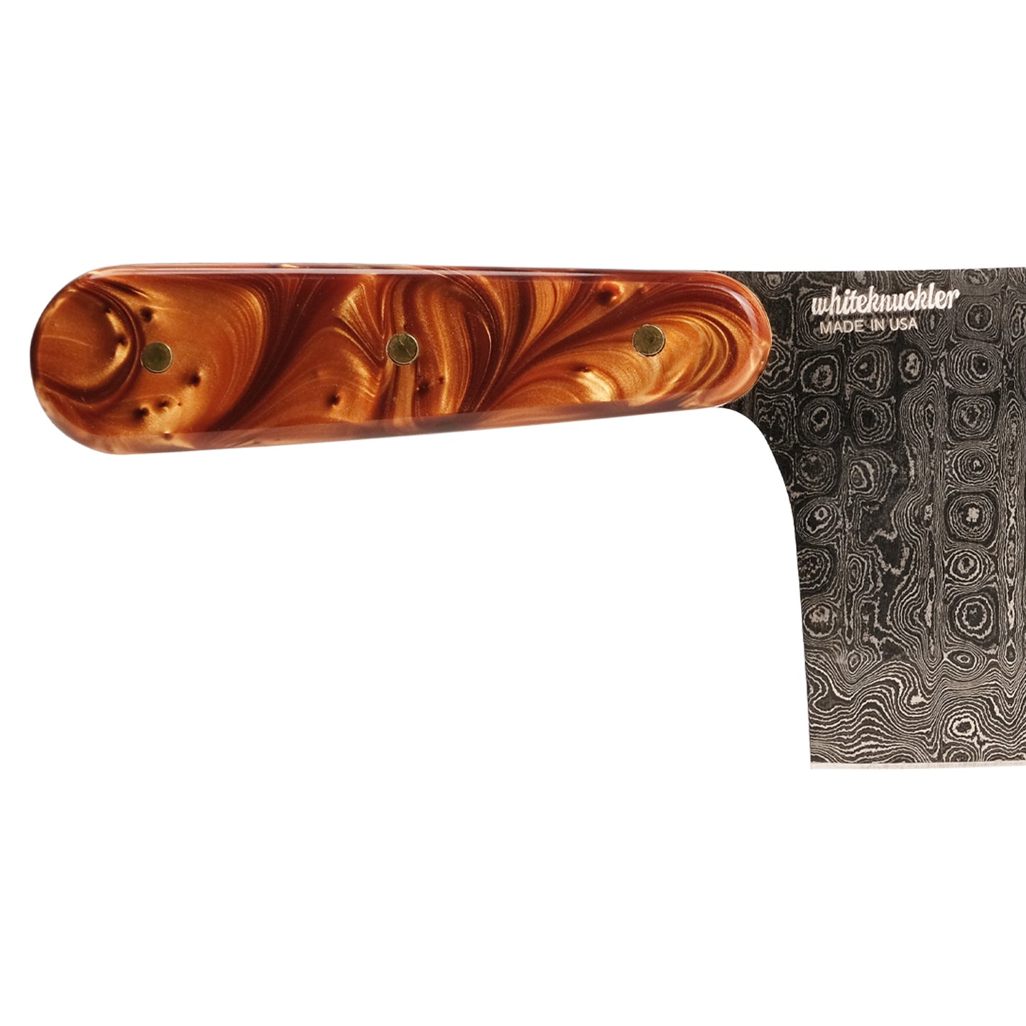Copper Pearl Knife Set - Damascus
