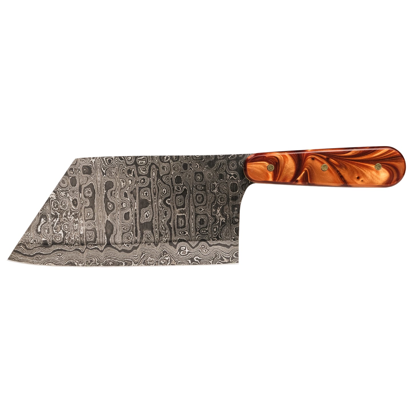 Copper Pearl Knife Set - Damascus