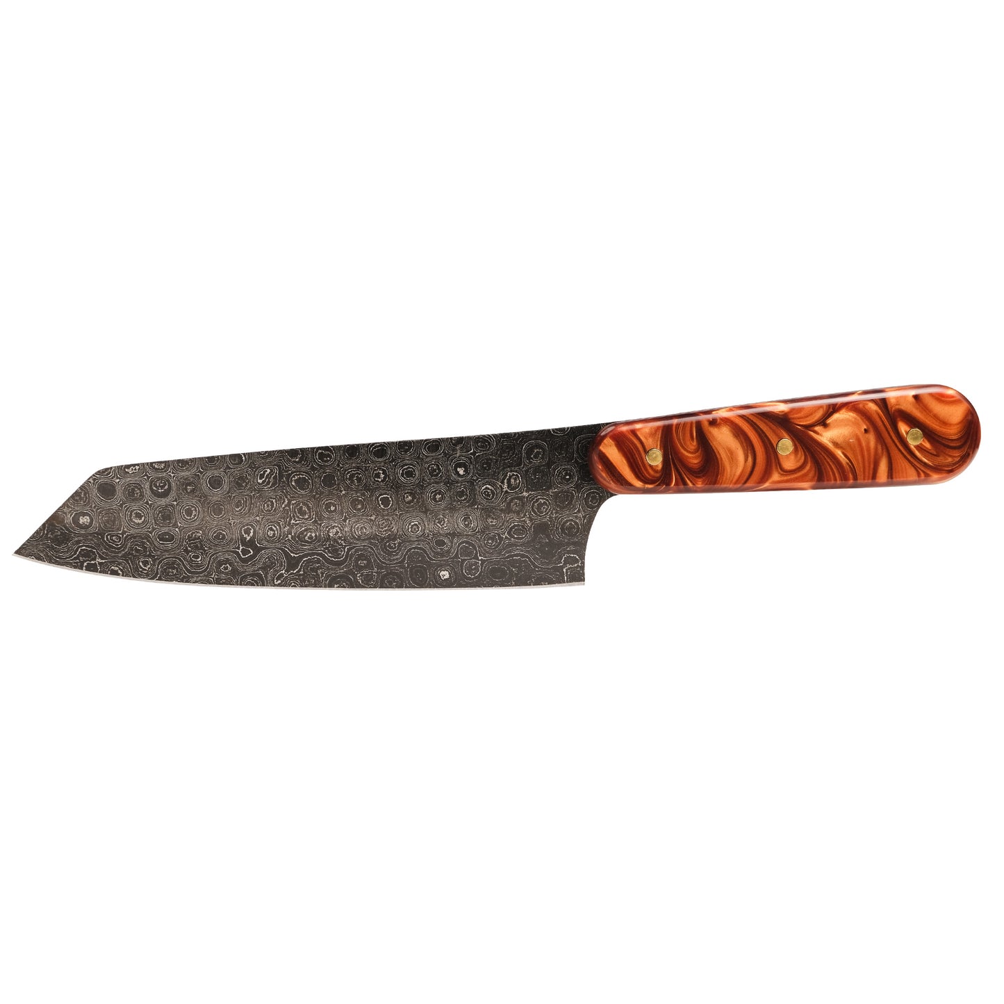 Copper Pearl Knife Set - Damascus
