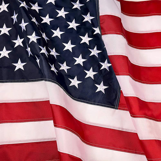 WK USA Flag - 3 x 5 Embroidered Stars & Sewn Stripes! Proudly Made in the USA