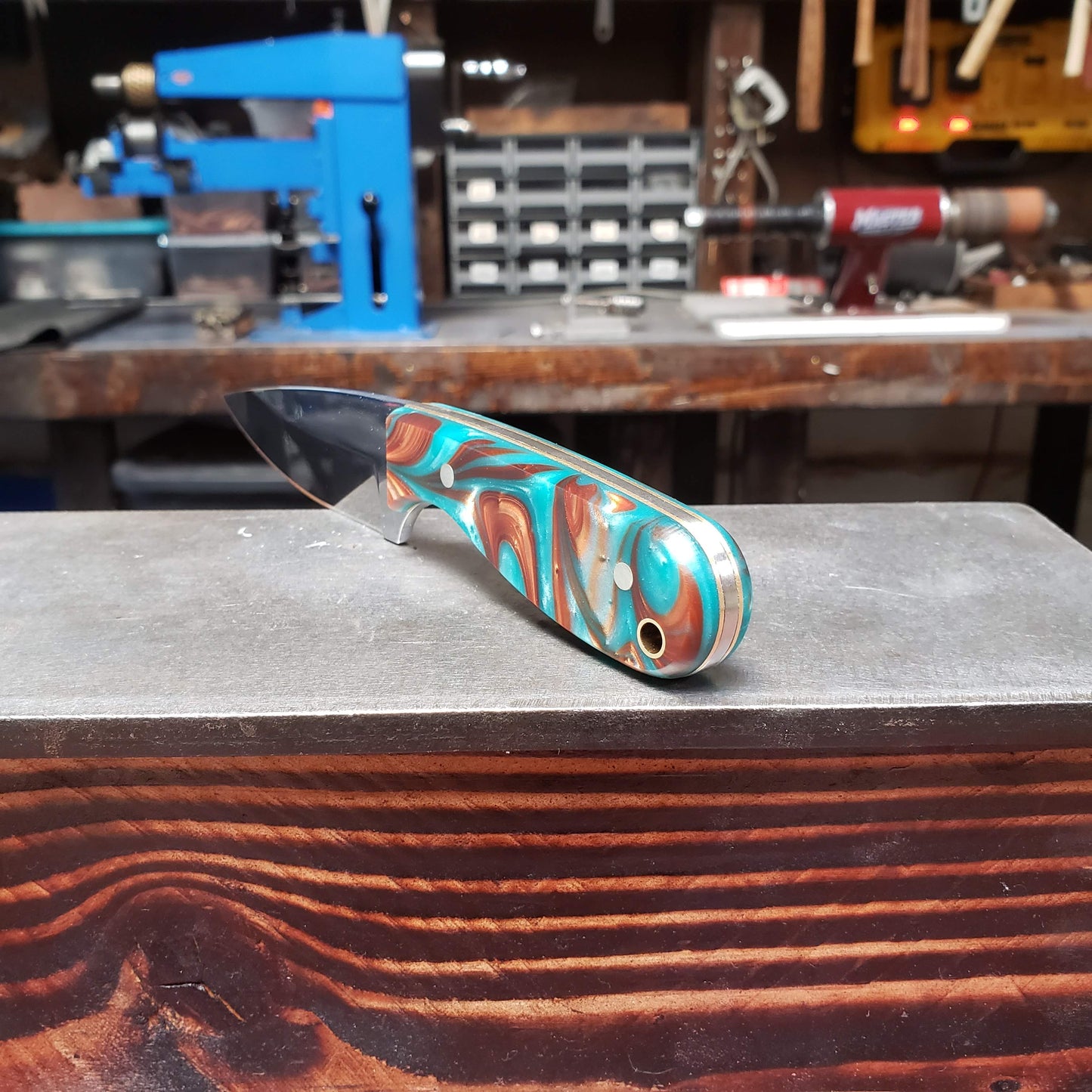 Custom M3 - Copper & Teal 154CM Stainless