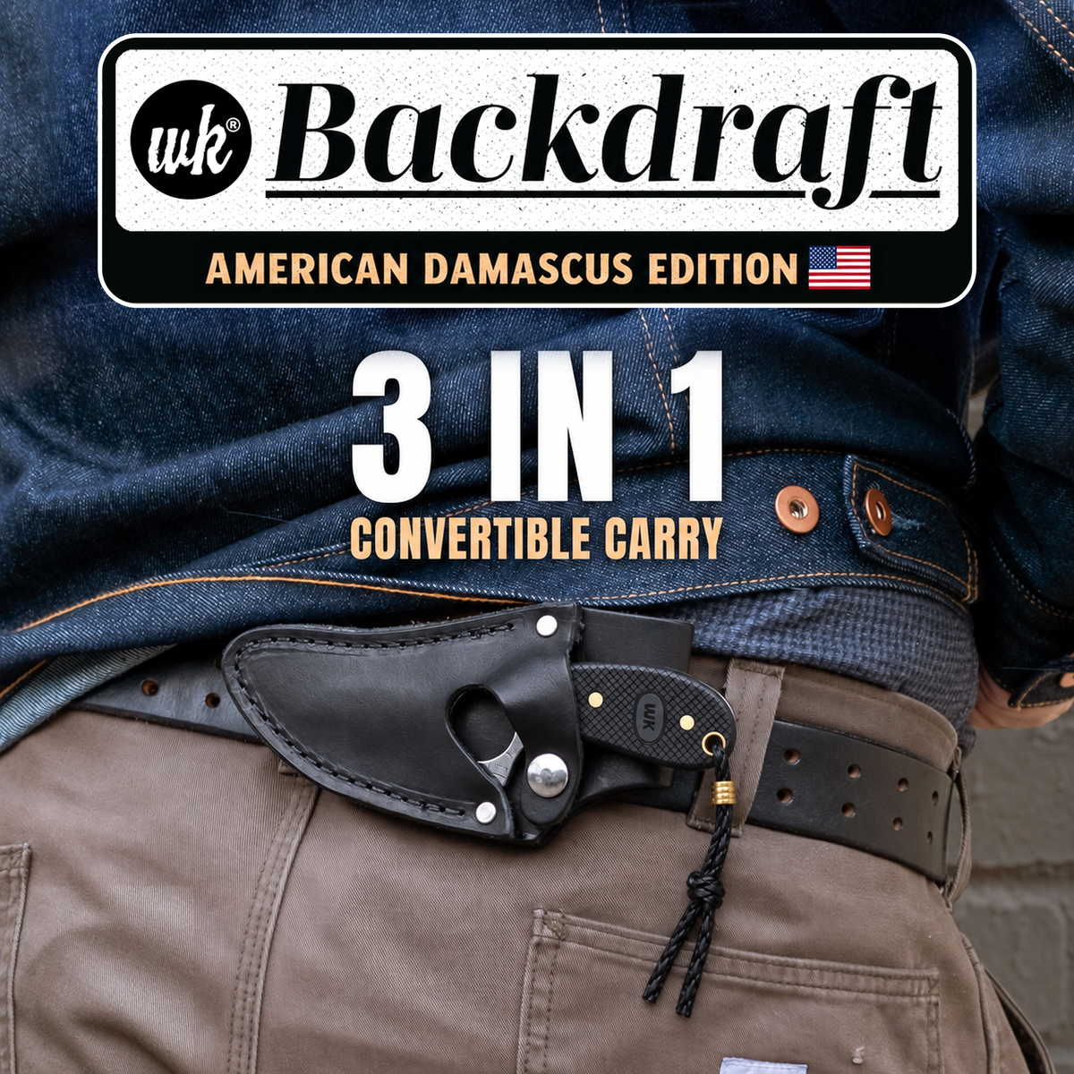 WK® Convertible C7 - Backdraft Damascus Edition Black