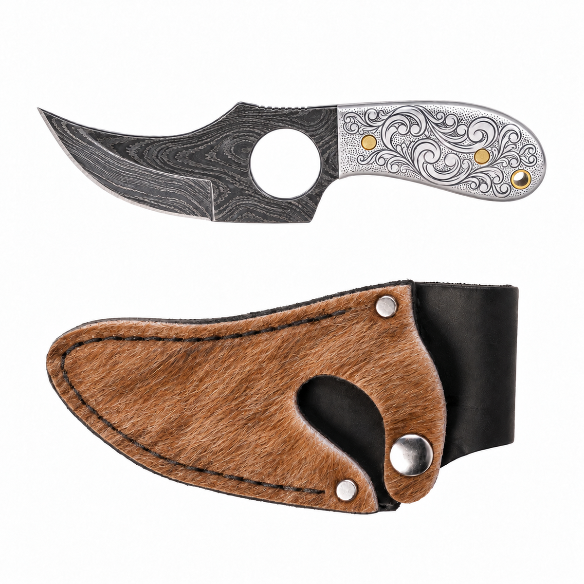 WK® C7 - Backdraft Damascus Doubloon Argento