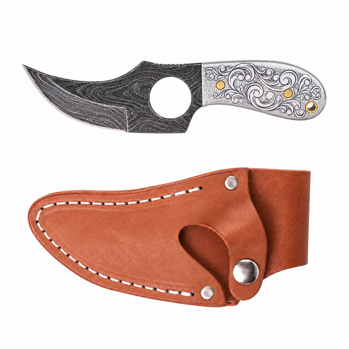 WK® C7 - Backdraft Damascus Doubloon Argento