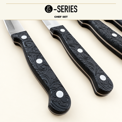 E-Series 5 Piece Chef Set. 420HC Stainless