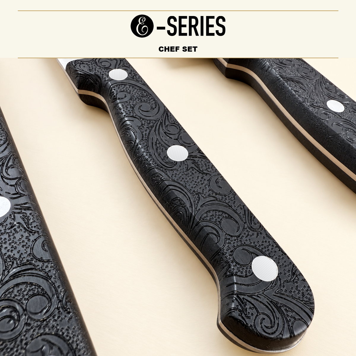 E-Series 5 Piece Chef Set. 420HC Stainless