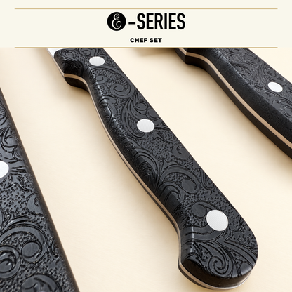 E-Series 5 Piece Chef Set. 420HC Stainless