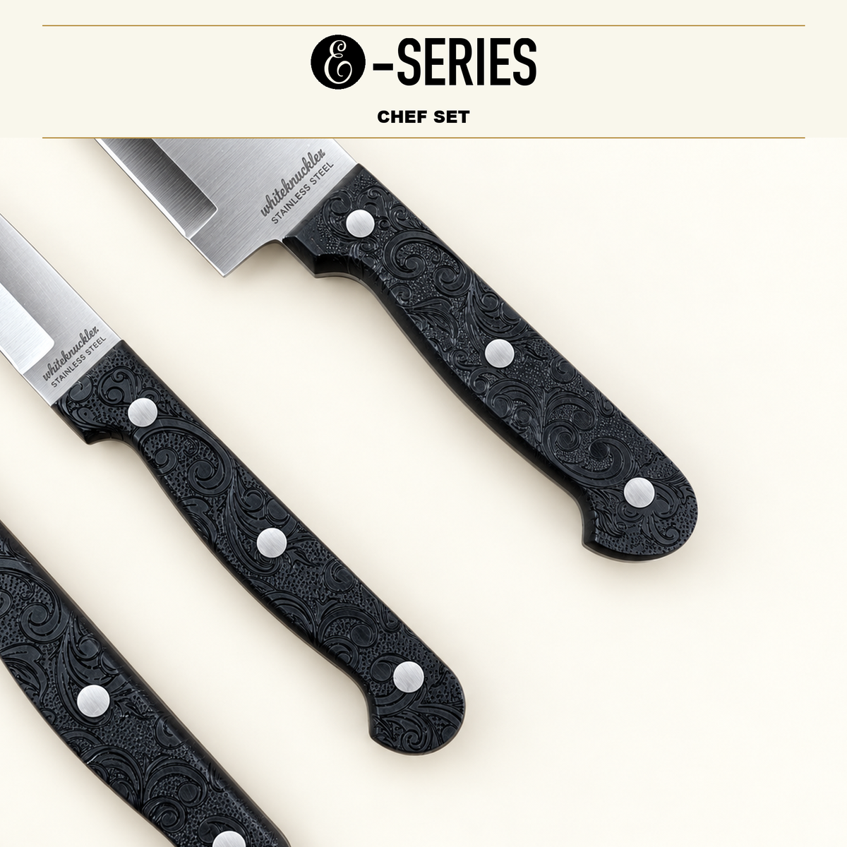 E-Series 5 Piece Chef Set. 420HC Stainless