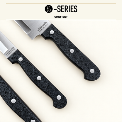 E-Series 5 Piece Chef Set. 420HC Stainless