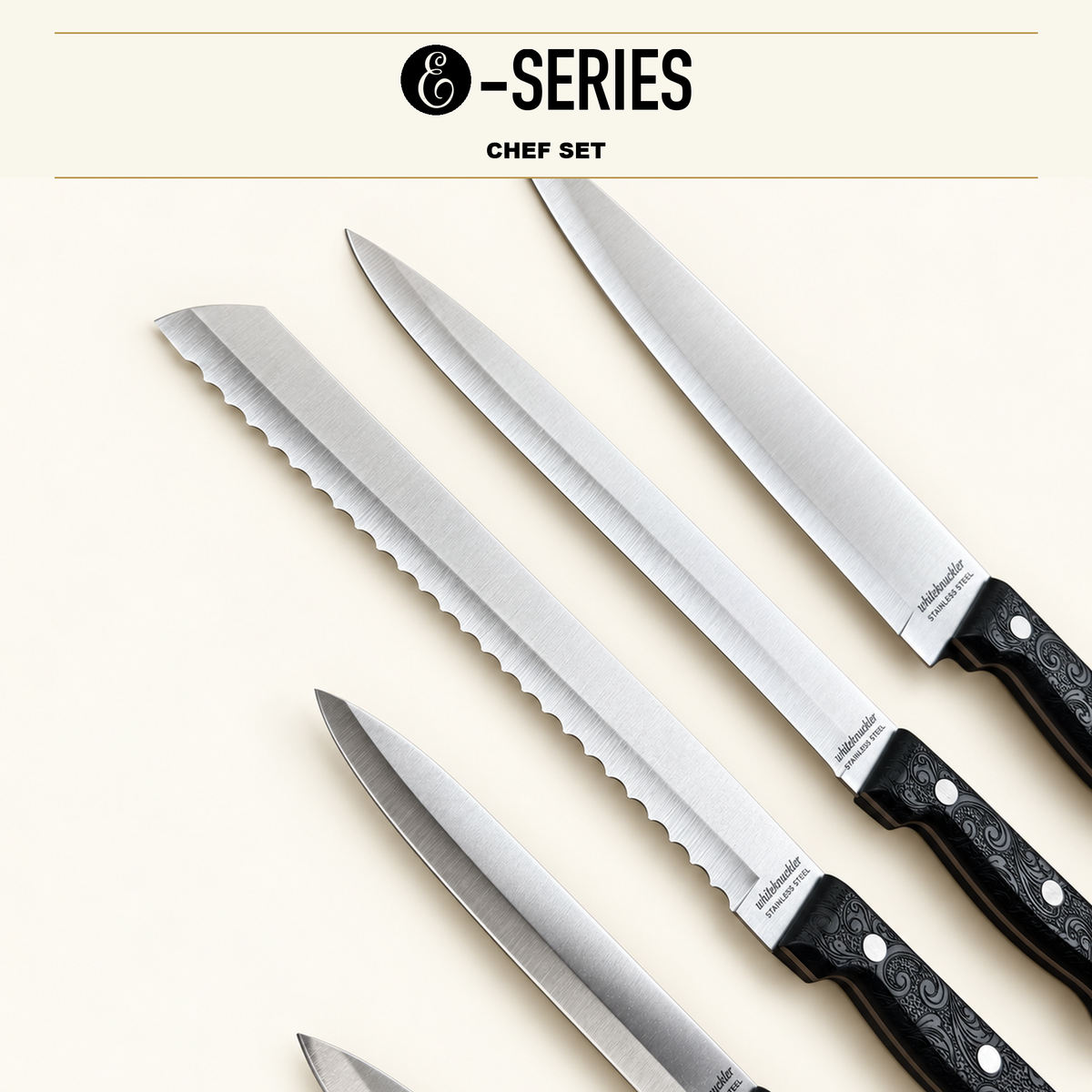 E-Series 5 Piece Chef Set. 420HC Stainless