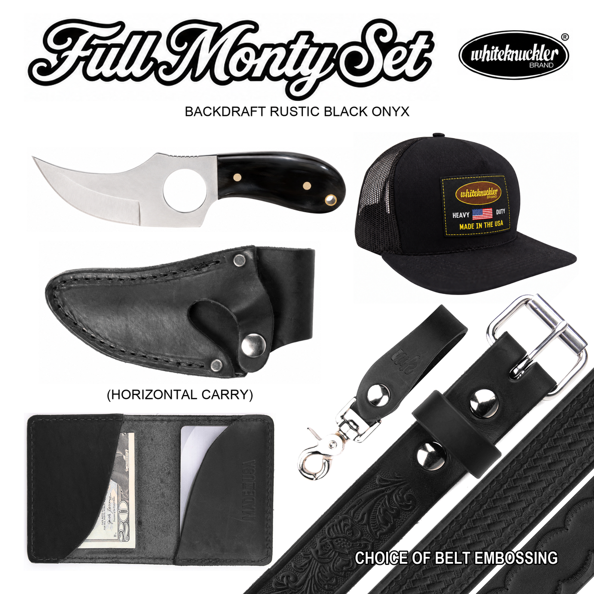 Rustic Black Onyx Full Monty Gift Set