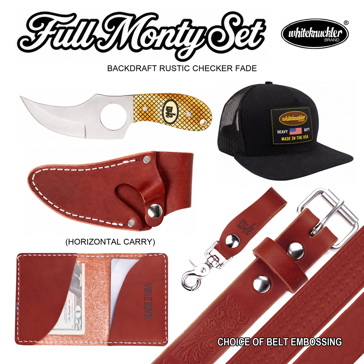 Rustic Checker Fade Full Monty Gift Set