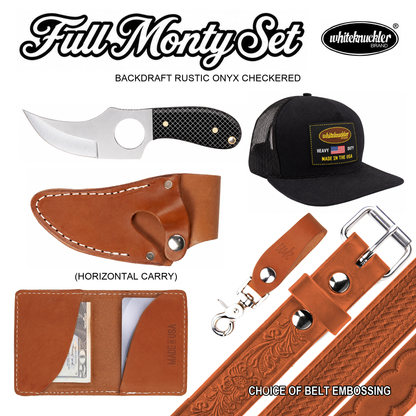 Rustic Onyx Checkered Full Monty Gift Set