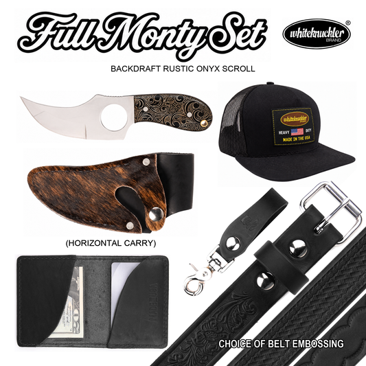 Rustic Onyx Scroll Full Monty Gift Set