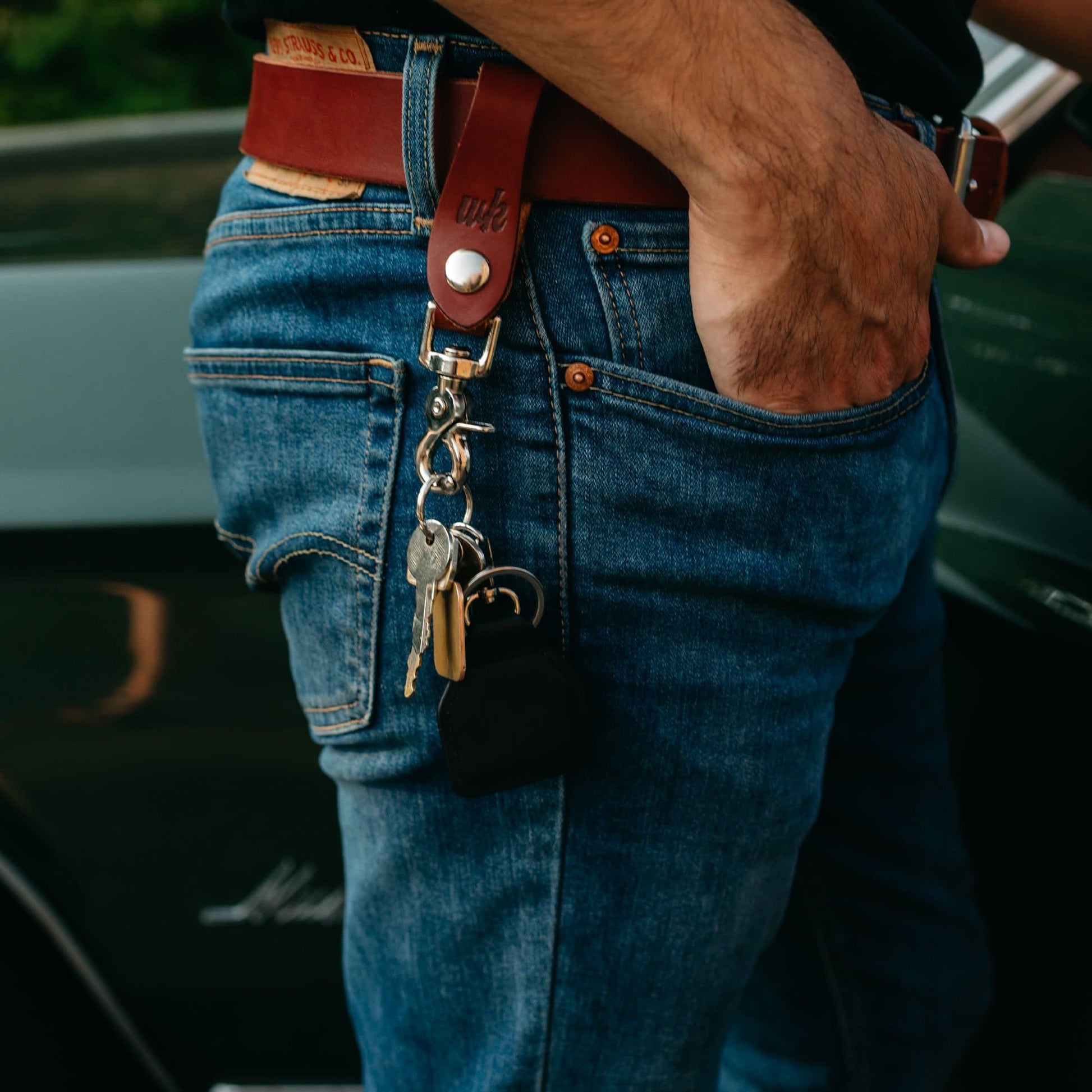 Rouxco Leather | Leather Key Clip