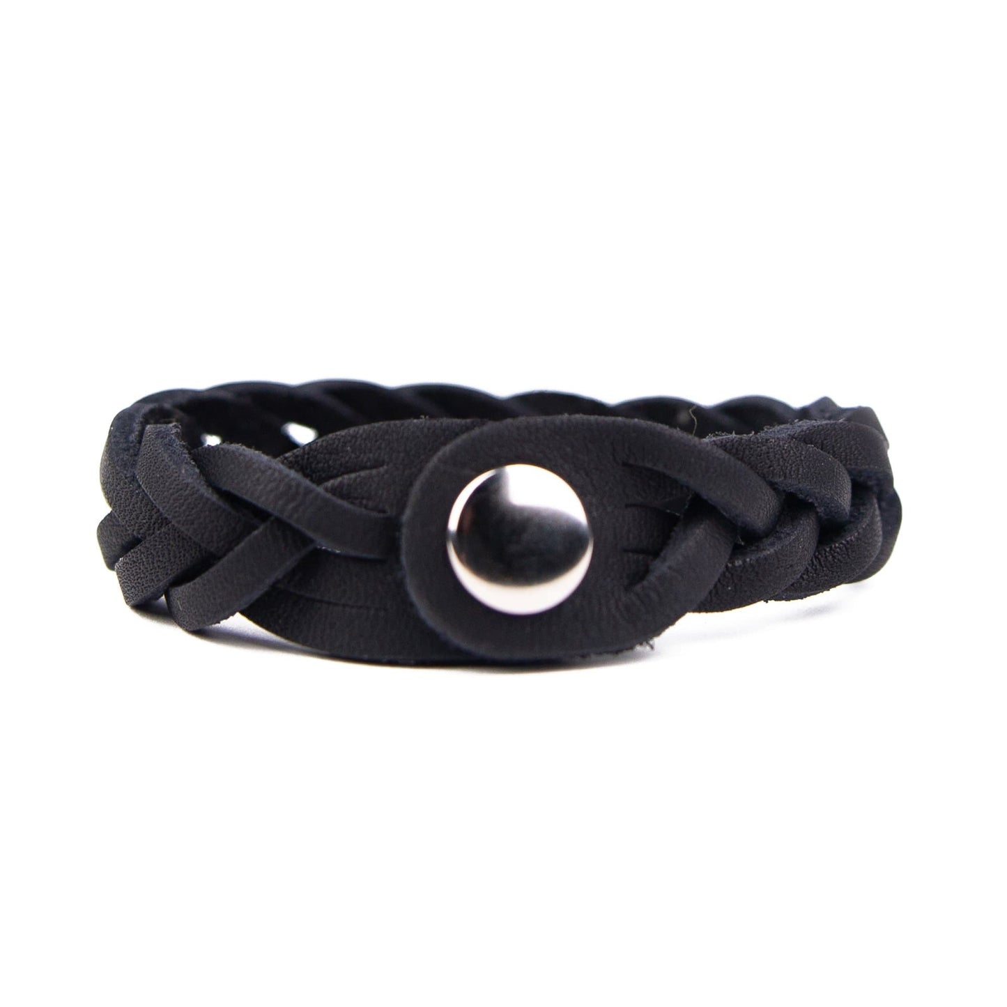 Leather Trinity Braid Bracelet