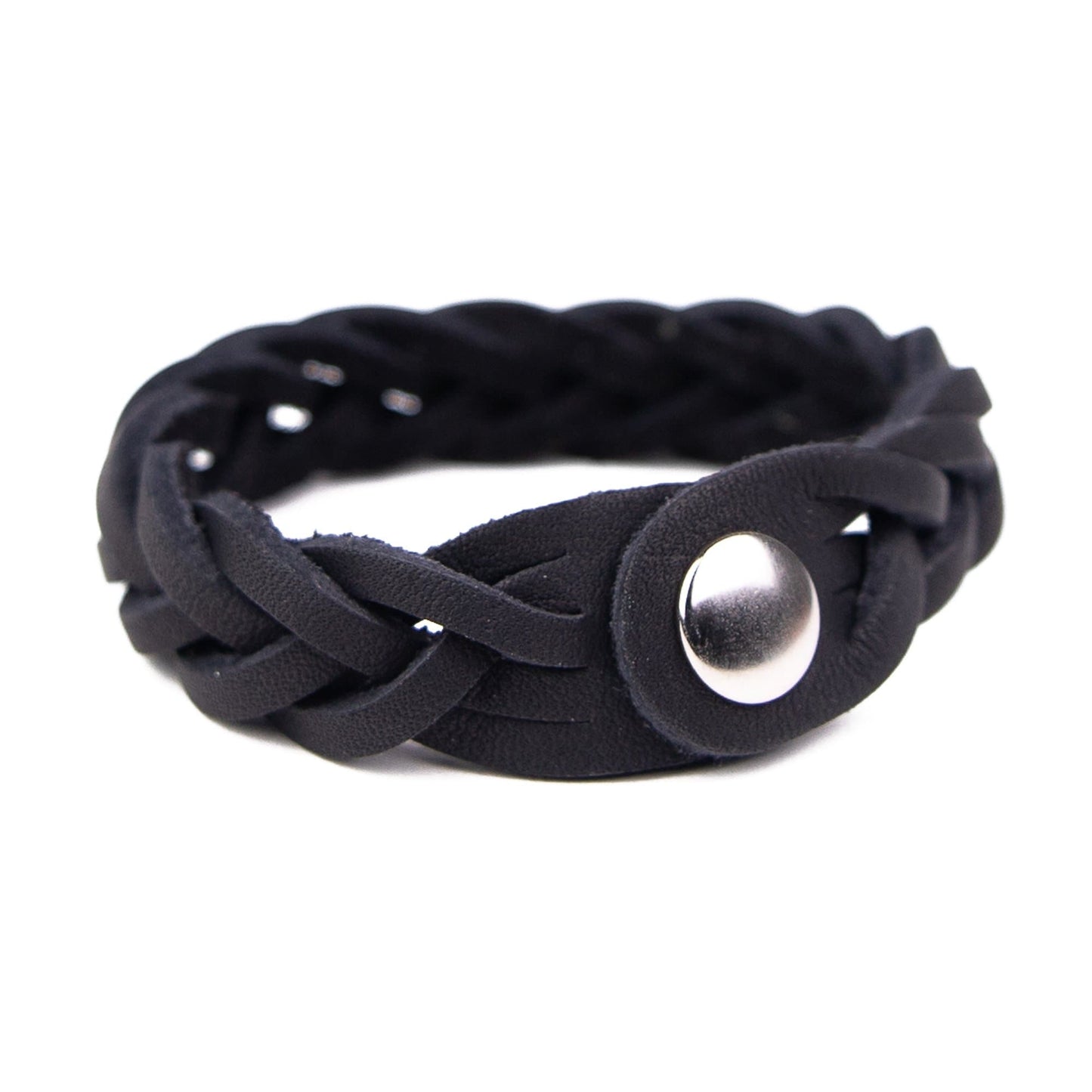 Leather Trinity Braid Bracelet