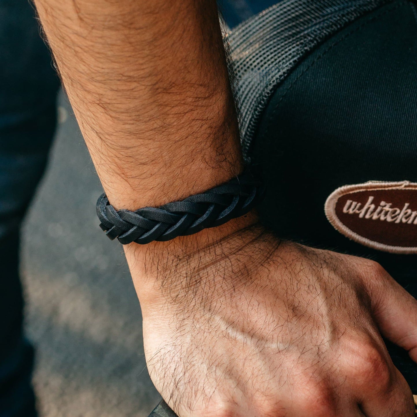 Leather Trinity Braid Bracelet