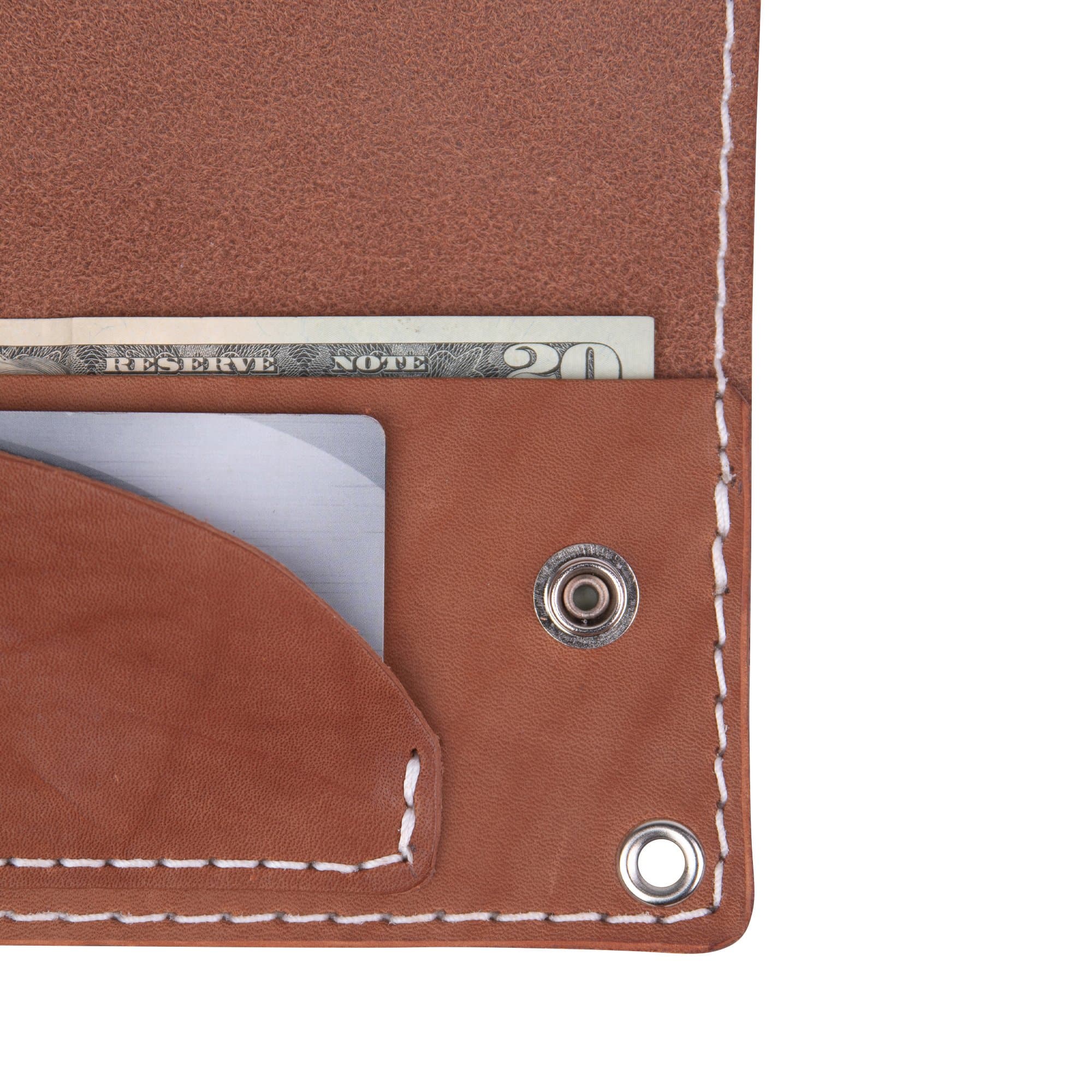 Leather Trucker Wallet - Long Wallet, USA Made