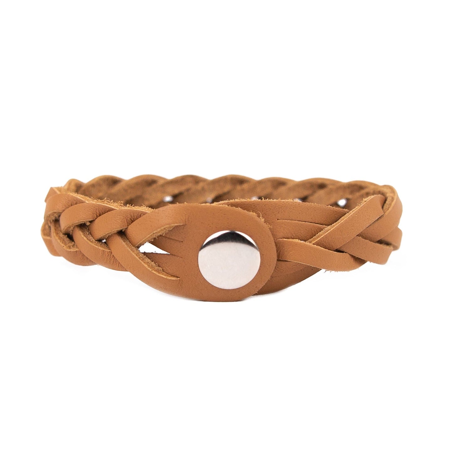 Leather Trinity Braid Bracelet