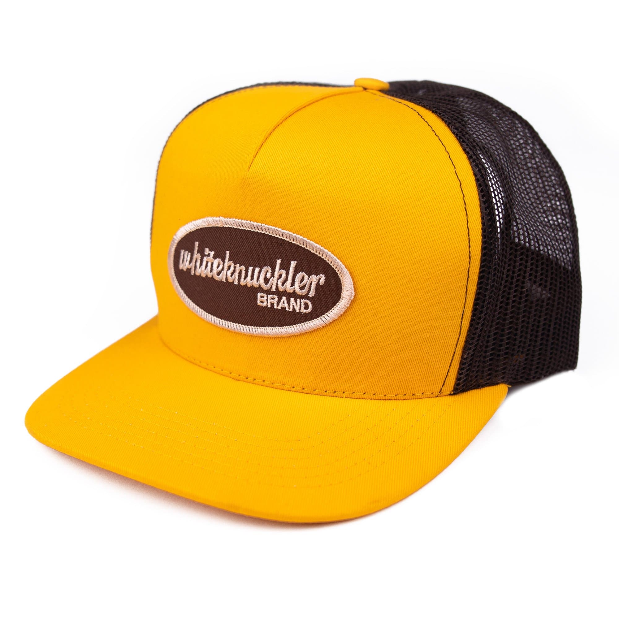 Real Trucker Hat Golden Road Whiteknuckler Brand